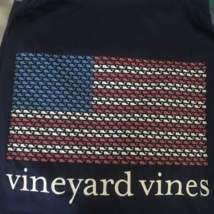 CLOSET CLEAN OUT Vineyard Vines Performance Men's L Shirt Tee USA Flag